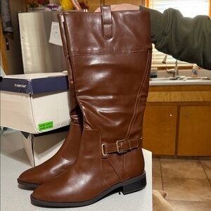 St. John's Bay Chestnut Heeled Boots